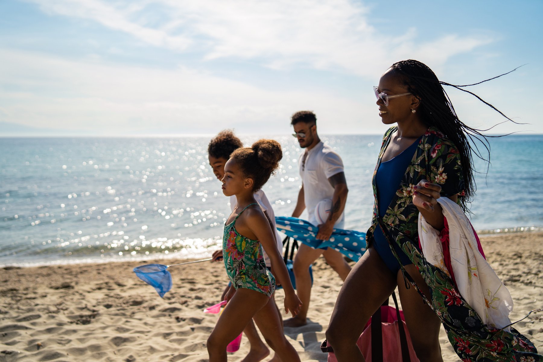 Family on summer vacation